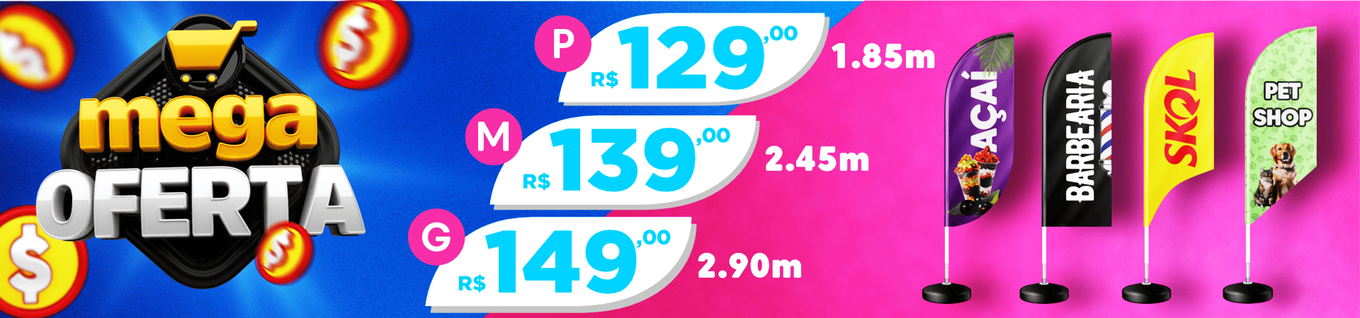 mega ofertas wind banner brasil