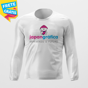 CAMISETA HELANCA PLUS MANGA LONGA HELANCA PLUS 0.120 G/M2 PERSONALIZADA UNISEX MANGA LONGA 4X0 COR ULTRA-HD EPSON 100% POLIÉSTER IMPRESSÃO TOTAL / TINTA ORIGINAL MADE IN JAPAN FRETE GRÁTIS NAS COMPRAS ACIMA DE 100,00, CONSULTE AS REGIÕES.