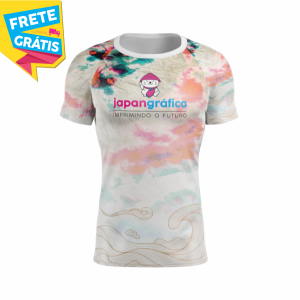 CAMISETA HELANCA PLUS FEMININA HELANCA PLUS 0.120 G/M2 PERSONALIZADA FEMININA ADULTO 4X0 COR ULTRA-HD EPSON 100% POLIÉSTER IMPRESSÃO TOTAL / TINTA ORIGINAL MADE IN JAPAN FRETE GRÁTIS NAS COMPRAS ACIMA DE 100,00, CONSULTE AS REGIÕES.