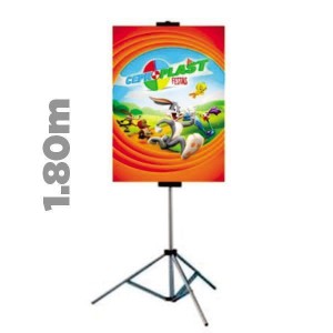 ECO BANNER COM TRIPÉ COMPLETO Alumínio Tripé c/ 1,80m 4X0 Tecido ECO Sintético COMPLETO FRETE GRÁTIS NAS COMPRAS ACIMA DE R$100,00