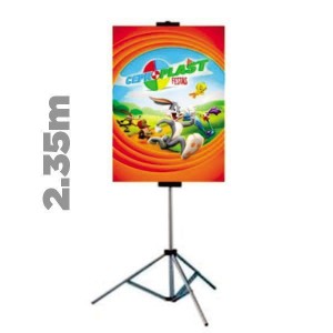 ECO BANNER COM TRIPÉ COMPLETO Alumínio Tripé c/ 2.35m 4X0 Tecido ECO Sintético COMPLETO FRETE GRÁTIS NAS COMPRAS ACIMA DE R$100,00