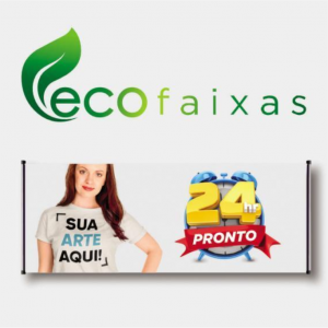 ECO FAIXA HD 140CM TECIDO FIBRA SINTÉTICA DTEX ALTURA DE 140CM 4X0 COR ULTRA-HD IMPRESSÃO ULTRA-HD SUBLIMÁTICA BASTÃO SUPERIOR E INFERIOR 