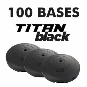 100 BASE TITAN BLACK POLIESTIRENO 43x43x14 CORE PRETA ÁGUA OU AREIA ENCAIXE 3/4 ENCHIMENTO ATÉ 13KG