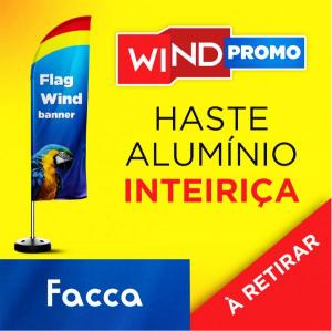 WIND PROMOCIONAL FACA TECIDO TECNOSPORT 100% SINTÉTICO 2.50M X  0.65M DUPLA-FACE | IMPRESSÃO ULTRA-HD EPSON ESTRUTURA DE ALUMÍNIO INTEIRIÇA COSTURA OVERLOQUE EXTERNO BASE TITAN BLACK