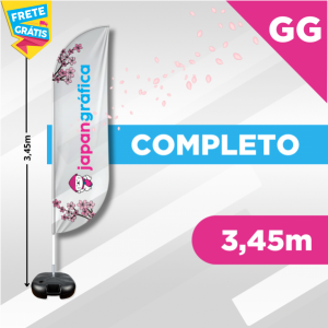 WIND BANNER COMPLETO (GG) TECIDO TECNOSPORT 100% SINTÉTICO 3.45M X 0.65M DUPLA-FACE | IMPRESSÃO ULTRA-HD EPSON ESTRUTURA DE ALUMÍNIO DESMONTÁVEL FACA | PENA | VELA | ÂNGULO / BASE TITAN BLACK FRETE GRÁTIS NAS COMPRAS ACIMA DE 100,00, CONSULTE AS REGIÕES.