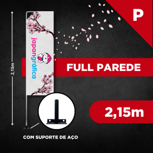 WIND FULL PAREDE (P) TECIDO TECNOSPORT 100% SINTÉTICO 1,85M X 0.65M DUPLA-FACE | IMPRESSÃO ULTRA-HD EPSON ESTRUTURA DE ALUMÍNIO DESMONTÁVEL FACA | PENA | VELA | ÂNGULO SUPORTE DE AÇO